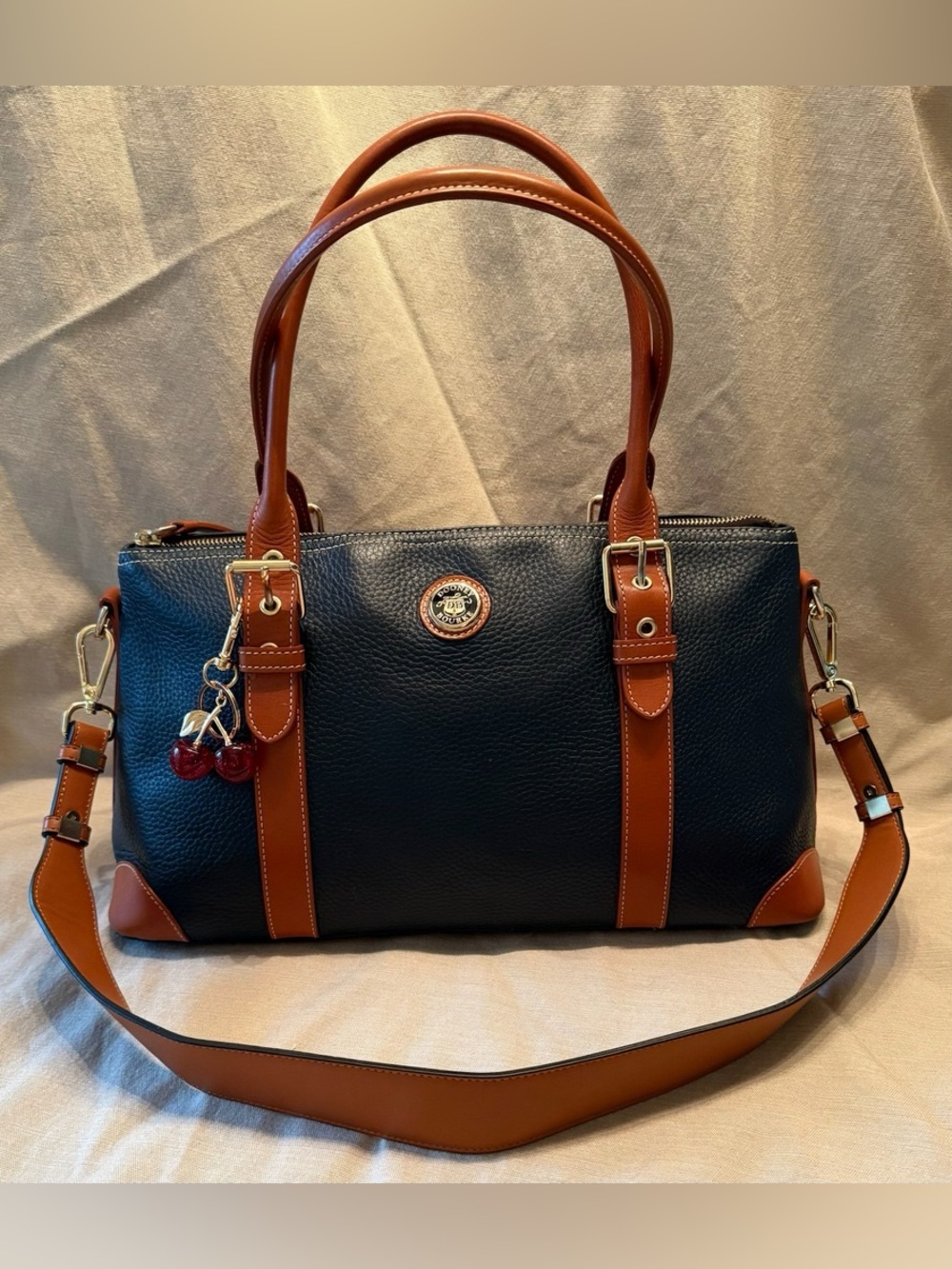 Dooney & Bourke Pebble Grain Leather East-West Satchel